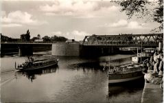 Hameln a d Weser, Weserbrücke und Dampferanleger