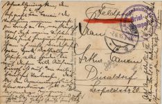 Schipp, Schipp hurra! Feldpost Landsturm Armierungs Bataillon 83