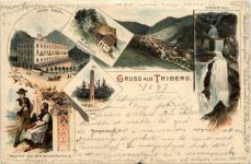 Gruss aus Triberg - Litho