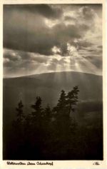 Wetterwolken überm Ochsenkopf Fichtelgebirge