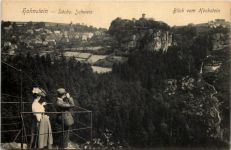 Hohnstein, Sächs. Schweiz, Blick vom Hockstein