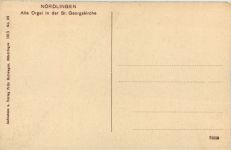 Nördlingen, Alte Orgel in der St. Georgskirche