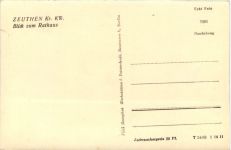Zeuthen/Mark,, Blick zum Rathaus