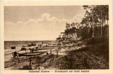 Seebad Koserow, Strandpartie mit Hotel Seeblick