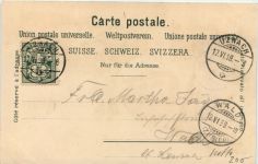 Gruss aus Uznach - Litho