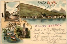 Gruss aus Arth - Litho