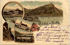 Gruss aus Arth - Litho