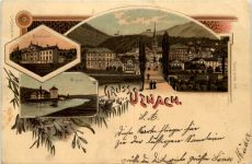 Gruss aus Uznach - Litho