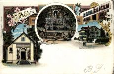 Gruss aus Maria-Bildstein Benken - Litho UPU