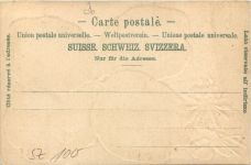 Gruss aus Brunnen - Litho Prägekarte