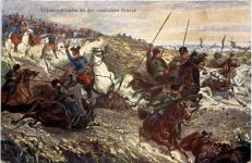 Ulanenpatrouille an der russischen Grenze - KuK Feldpost