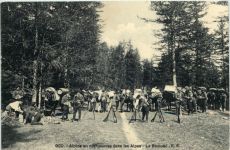Alpins en manoevres dans les Alpes - Le Bivouac