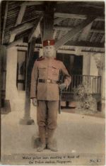 Singapore - Malay police man standing in front of police station