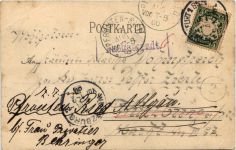 Schweinfurt - Gruss vom Vogelschuss - Litho