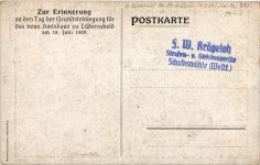 Lüdenscheid - Grundsteinlegung für das neue Amtshaus 1909