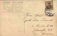 Jahreszahl 1907 - PKW - Prägekarte