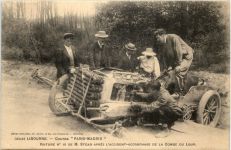 Libourne - Course Paris Madrid - Accident M. Stead