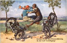 Motorrad - Grosser Krach und Riesenschwung