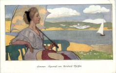 Sommer - Aquarell von Reinhold Pfeiffer