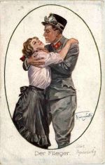 Künstler AK Zepinski - Der Flieger - Feldpost KuK Landwehr