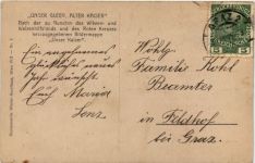 Kaiser Franz Josef schaut nach dem Wetter aus