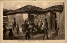 Vergnügte Reisegesellschaft in Macedonien