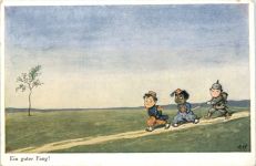 Künstler AK Ad. Hoffmann - Ein guter Fang