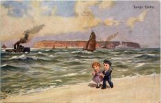 Künstler AK Ad. Hoffmann - Junge Liebe