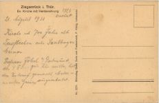 Ziegenrück in Thüringen - Ev. Kirche mit Heldenehrung