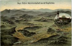 Bayr. Böhm Waldlandschaft - Künstler Ak Eugen Felle