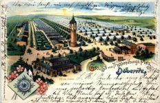 Gruss vom Truppenübungs Platz Döberitz - Litho