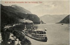 Blick von Hotel Scholastika über den Achensee, Tirol