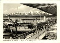Friedrichshafen, Hafen von der Bahnhofsterrasse aus