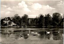 Reinbek, Der Mühlenteich mit Schloss und E-Werk