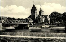 Hameln, Weserbrücke und Münster