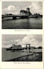 Bahnhof Blexen i. Oldenburg und Fähre Blexen-Bremerhaven