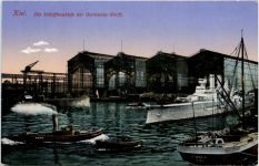 Kiel, die Schiffsbauhöfe der Germania-Werft
