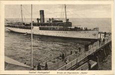 Seebad Heringsdorf, Brücke mit Rügendampfer Hertha