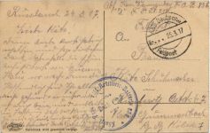 Russische Typen - Ein Händler - Feldpost Feld Artillerie