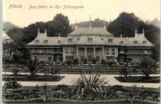 Dresden, -Pillnitz, Kgl. Schlossgarten mit Berg-Palais