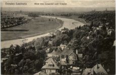 Dresden, -Loschwitz, Blick vom Luisenhof
