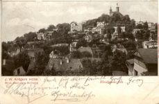 Blankenese, J.W. Krögers Hotel, Blick nach dem Süllberg