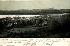 Gruss aus Tutzing, am Starnberger See mit Zugspitze
