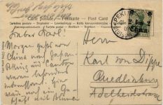 China - Peking - Pagode gelaufen 1909 Deutsche Post Peking