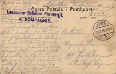 Hasselt - Rue de Maestricht - Feldpost Landsturm Bat. Nürnberg
