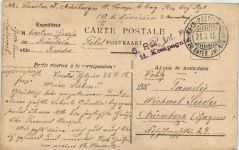 Vaulx - Chemin des Abbiaux - Feldpost 6. Res Inf Regiment