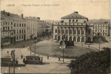 Liege - Place du Theatre - Feldpost Festungslazarett Lüttich
