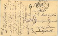 Meenen - Rijselstraat - Feldpost 39. Inf. Regt