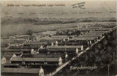 Grüsse vom Truppen Übungsplatz Lager Lechfeld mit Flugzeug