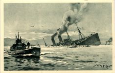 U-Boot-Tag 1917 - Künstler AK Willy Stöwer